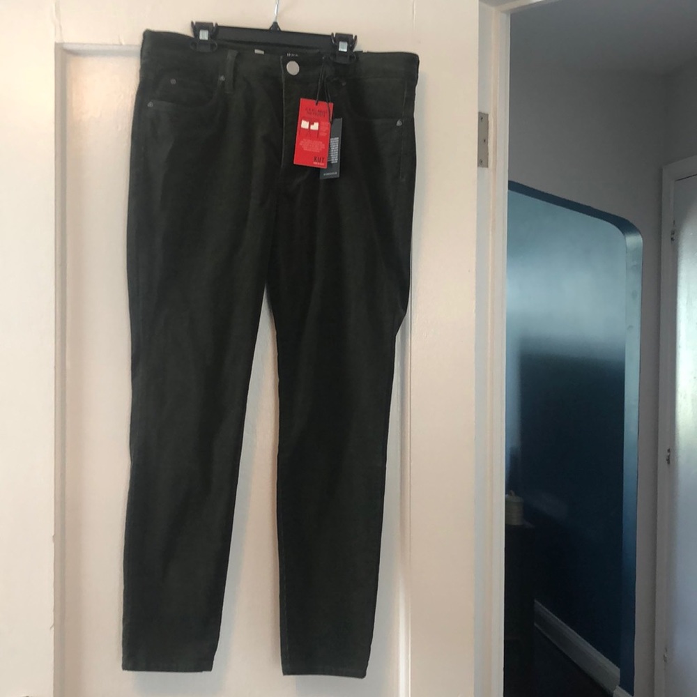 NWT Sz 10 green Kut from the Kloth corduroy pants